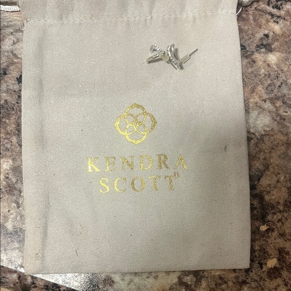 Kendra Scott Silver Wishbone Earrings - Picture 3 of 3